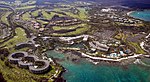 Kohala coast at the Big Island of Hawaii from the air levels